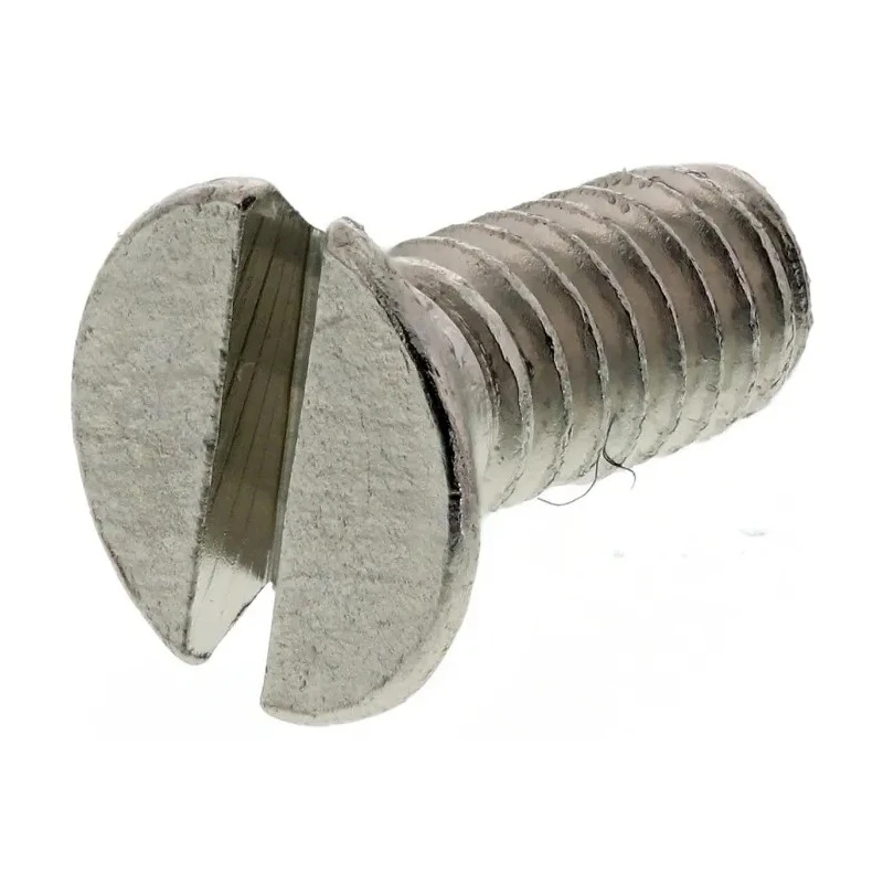 RS PRO Slot Countersunk Nickel Plated Brass Machine Screw 6 mm M2.5 482-9142