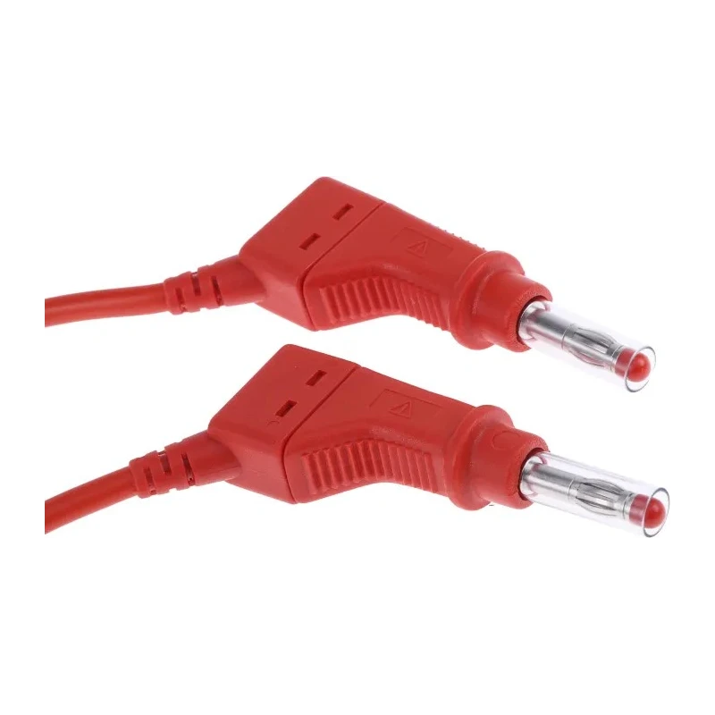 Staubli Connector Test Lead 32A 600V Red 500mm Lead Length 66.9407-050-22