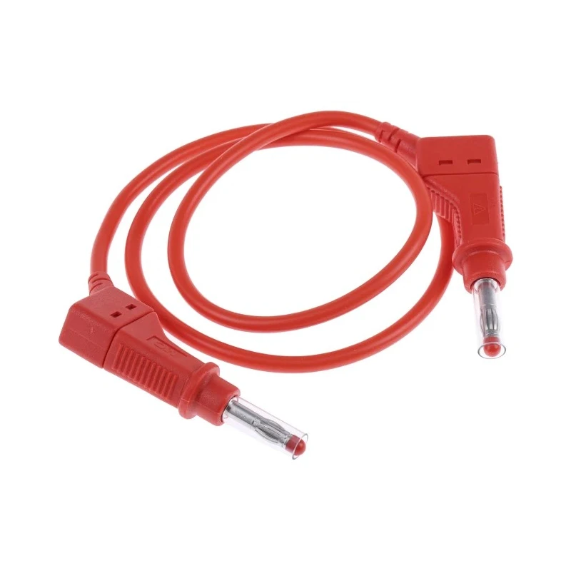 Staubli Connector Test Lead 32A 600V Red 500mm Lead Length 66.9407-050-22