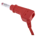 Staubli Connector Test Lead 32A 600V Red 500mm Lead Length 66.9407-050-22