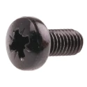 RS PRO Pozidriv Pan Steel Machine Screw 10 mm M5 483-1000