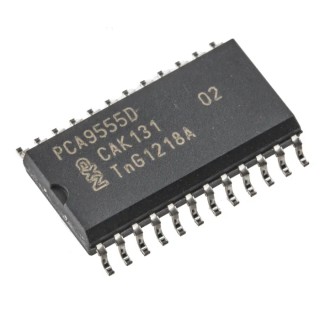 NXP 16-Channel I/O Expander SOIC 24 PCA9555D,112 5.5V Max Supply Voltage 400kHz Clock Frequency