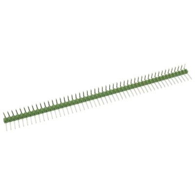 TE Connectivity AMPMODU MOD II Series Right Angle Through Hole Pin Header, 50 Contacts, 2.54 mm Pitch, 1 Row 5-826947-0