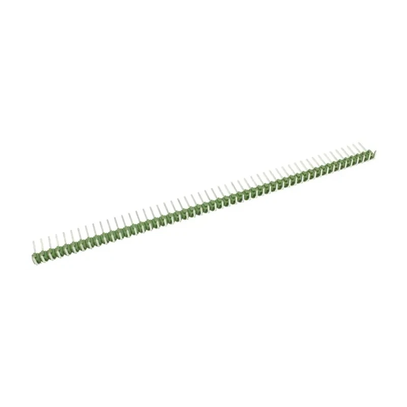 TE Connectivity AMPMODU MOD II Series Right Angle Through Hole Pin Header, 50 Contacts, 2.54 mm Pitch, 1 Row 5-826947-0