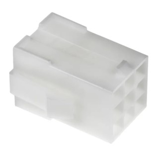 TE Connectivity Mini-Universal MATE-N-LOK Female Connector Housing 4.2 mm Pitch 9 Way 3 Row Straight 172161-1