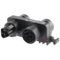 Wieland RST20i3 Series Panel Mount Distribution Block Clamp Male/Female, 3-Pole, 20A, 250V, IP68 96.030.0153.1