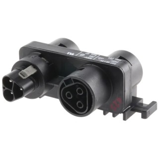 Wieland RST20i3 Series Panel Mount Distribution Block Clamp Male/Female, 3-Pole, 20A, 250V, IP68 96.030.0153.1