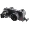 Wieland RST20i3 Series Panel Mount Distribution Block Clamp Male/Female, 3-Pole, 20A, 250V, IP68 96.030.0153.1
