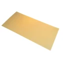 Tufnol Beige Synthetic Resin Bonded Fabric Plastic Sheet 590 mm x 285 mm x 0.8 mm Epoxy Resin Weave Cotton 484-1675