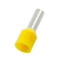 RS PRO Insulated Crimp Bootlace Ferrule, 1.7 mm Pin Diameter, 10 mm Pin Length, Yellow, Nylon Insulation, 18 AWG 178-7303