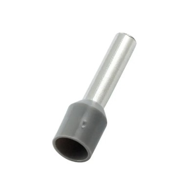 RS PRO Insulated Crimp Bootlace Ferrule, 10 mm Pin Length, 3.2 mm Pin Diameter, Grey, for 12 AWG Wire Size 178-7321