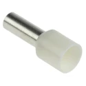 RS PRO Insulated Crimp Bootlace Ferrule, 4.9 mm Pin Diameter, 12 mm Pin Length, Nylon Insulation, Ivory, 8 AWG Wire 178-7327
