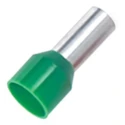 RS PRO Insulated Crimp Bootlace Ferrule 18 mm Pin Length 6.2 mm Pin Diameter Green 6 AWG Wire Size 178-7333