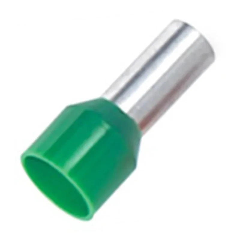 RS PRO Insulated Crimp Bootlace Ferrule 18 mm Pin Length 6.2 mm Pin Diameter Green 6 AWG Wire Size 178-7333