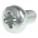 RS PRO Steel Pan Head Bright Zinc Finish Self-Tapping Screw M4 x 6 mm 483-1224
