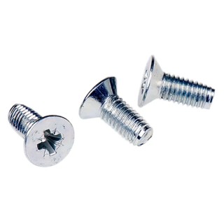 RS PRO Bright Zinc Steel Countersunk Head Self-Tapping Screw 12 mm M5 483-1296