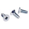 RS PRO Bright Zinc Steel Countersunk Head Self-Tapping Screw 12 mm M5 483-1296