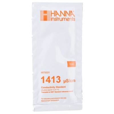 Hanna Instruments Conductivity Buffer Solution 20 ml 1413 μS/cm HI70031P