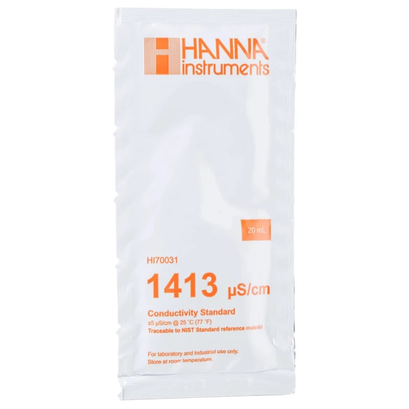 Hanna Instruments Conductivity Buffer Solution 20 ml 1413 μS/cm HI70031P