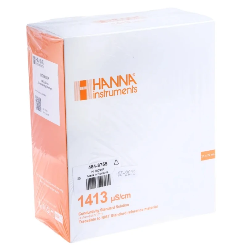 Hanna Instruments Conductivity Buffer Solution 20 ml 1413 μS/cm HI70031P