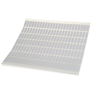 Brady White Adhesive Printer Label Sheet, Pack of 500, 31.8mm x 9.5mm Y163130