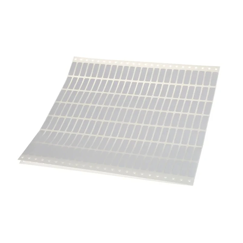 Brady White Adhesive Printer Label Sheet, Pack of 500, 31.8mm x 9.5mm Y163130
