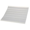Brady White Adhesive Printer Label Sheet, Pack of 500, 31.8mm x 9.5mm Y163130