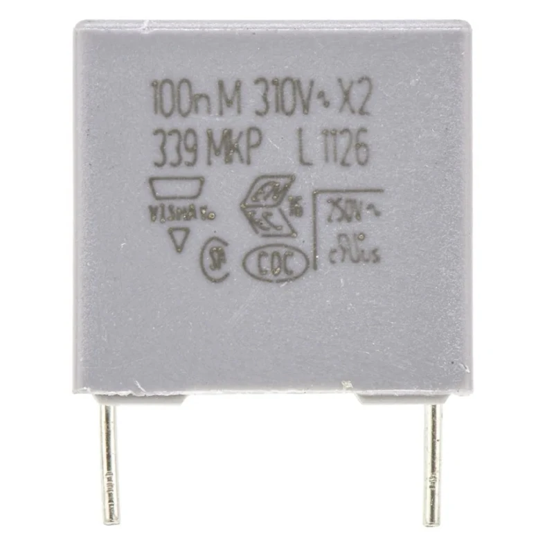 Vishay MKP 339 Film Capacitor, Through Hole, 100 nF, ±20% Tolerance, 310V dc / 310V ac BFC233920104