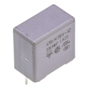 Vishay MKP 339 Film Capacitor X2, ±20 %, 470 nF 630 V dc 310V ac Through Hole BFC233920474