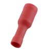 RS PRO Red Insulated Female Spade Connector, Crimp Termination, 3.9 mm Tab Size, 22 AWG to 16 AWG, Vinyl Insulation 178-8356