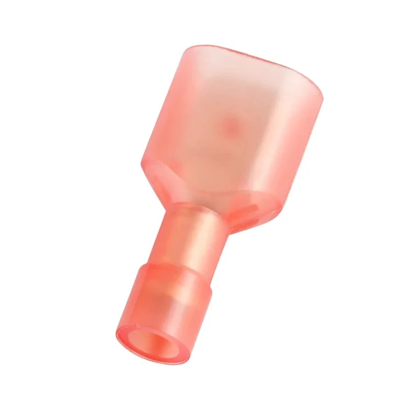 RS PRO Red Insulated Male Spade Connector Crimp Termination 0.8 x 6.35 mm Tab Size 22 AWG to 16 AWG 178-8375