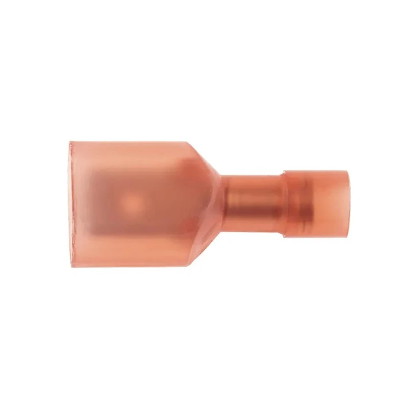 RS PRO Red Insulated Male Spade Connector Crimp Termination 0.8 x 6.35 mm Tab Size 22 AWG to 16 AWG 178-8375