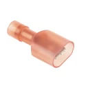 RS PRO Red Insulated Male Spade Connector Crimp Termination 0.8 x 6.35 mm Tab Size 22 AWG to 16 AWG 178-8375