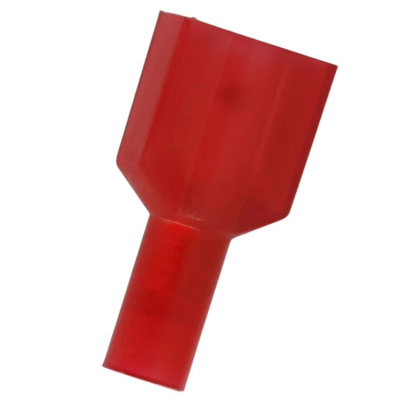 RS PRO Red Insulated Male Spade Connector, Crimp Termination, 0.8 x 6.35 mm Tab Size, 22 AWG to 16 AWG 178-8369