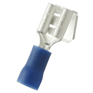 RS PRO Blue Insulated Male/Female Spade Connector Crimp 0.8 x 6.35 mm Tab Size 16 AWG to 14 AWG 178-8402