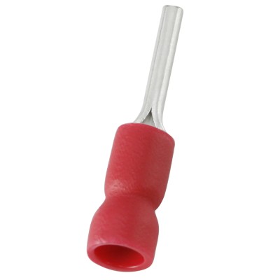 RS PRO Insulated Crimp Pin Connector 22 AWG to 16 AWG 1.9 mm Pin Diameter 12 mm Pin Length Red 178-8427