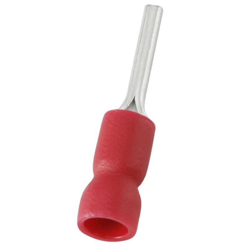 RS PRO Insulated Crimp Pin Connector 22 AWG to 16 AWG 1.9 mm Pin Diameter 12 mm Pin Length Red 178-8427