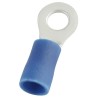 RS PRO Insulated Ring Terminal 4.3 mm Stud Size 16 AWG to 14 AWG Wire Size Blue E245391 178-8659