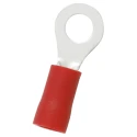 RS PRO Insulated Ring Terminal, Vinyl Insulation, 4.3 mm Stud Size, 22 AWG to 16 AWG Wire Range, Red E245391 178-8652