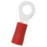 RS PRO Insulated Ring Terminal, Vinyl Insulation, 4.3 mm Stud Size, 22 AWG to 16 AWG Wire Range, Red E245391 178-8652