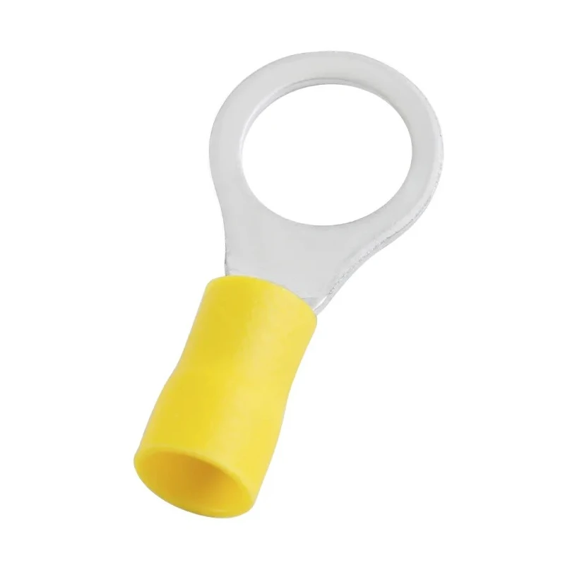 RS PRO Insulated Ring Terminal Vinyl Insulation 10.5 mm Stud Size 12 AWG - 10 AWG Wire Size Yellow E245391 178-8671