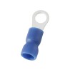 RS PRO Insulated Ring Terminal Blue Vinyl Insulation 4.3 mm Stud Size 16 AWG to 14 AWG Wire Size E245391 178-8678