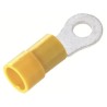 RS PRO Insulated Ring Terminal Vinyl Insulation Copper Contact 5.3 mm Stud Size 12 AWG 10 AWG Wire Size Yellow 178-8690