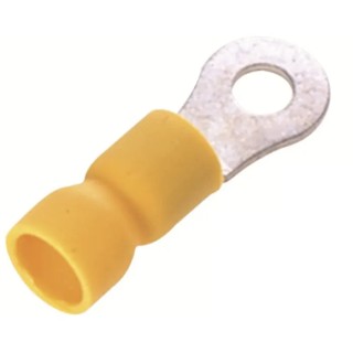 RS PRO Insulated Ring Terminal 5.3 mm Stud Size, 12 AWG to 10 AWG Wire Size, Yellow E245391 178-8684