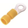 RS PRO Insulated Ring Terminal 5.3 mm Stud Size, 12 AWG to 10 AWG Wire Size, Yellow E245391 178-8684