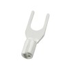 RS PRO Uninsulated Crimp Spade Connector 22 AWG to 16 AWG 3.2 mm Stud Size Silver 178-8704