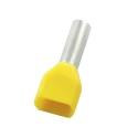 RS PRO Insulated Crimp Bootlace Ferrule, 8 mm Pin Length, 2.1 mm Pin Diameter, Yellow, 18 AWG Wire Size 178-8738