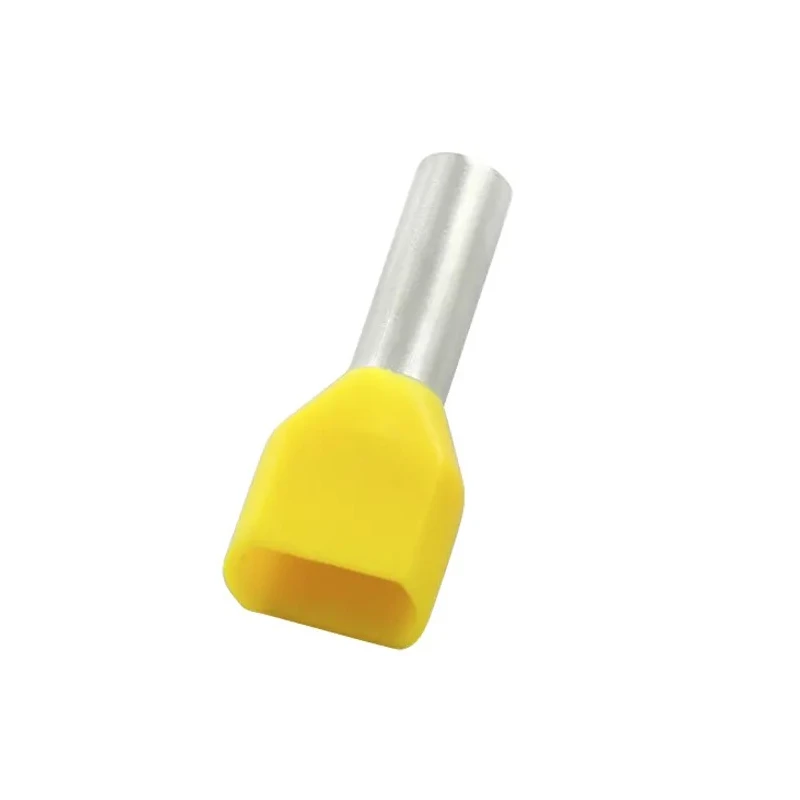RS PRO Insulated Crimp Bootlace Ferrule, 8 mm Pin Length, 2.1 mm Pin Diameter, Yellow, 18 AWG Wire Size 178-8738