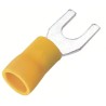 RS PRO SV Insulated Crimp Spade Connector Vinyl Yellow 12 AWG to 10 AWG 5.3 mm Stud Size 178-8725
