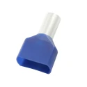 RS PRO Insulated Crimp Bootlace Ferrule Blue Nylon Insulation 14 AWG Wire Size 2.9 mm Pin Diameter 13 mm Pin Length 178-8744